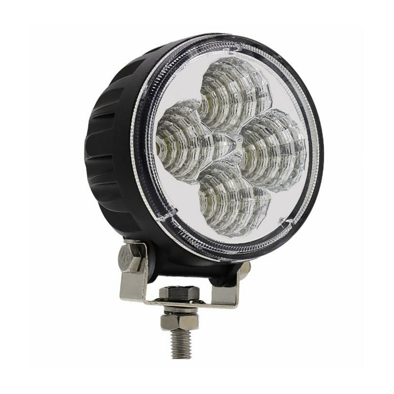 Faro da lavoro rotondo a LED 10-36V, 12W, 900 LM, raggio ampio/largo, 4 LED