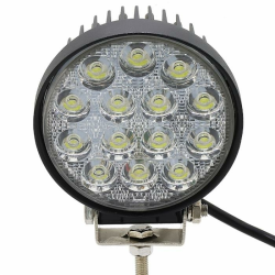 Faro da lavoro rotondo a LED 10-36V, 42W, 3150 LM, raggio ampio/largo, 14 LED