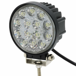 Faro da lavoro rotondo a LED 10-36V, 42W, 3150 LM, raggio ampio/largo, 14 LED