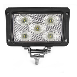 Faro lavoro led rettangolare 10-36V DC, 50W, 4000LM, raggio ampio/largo, 5 LED