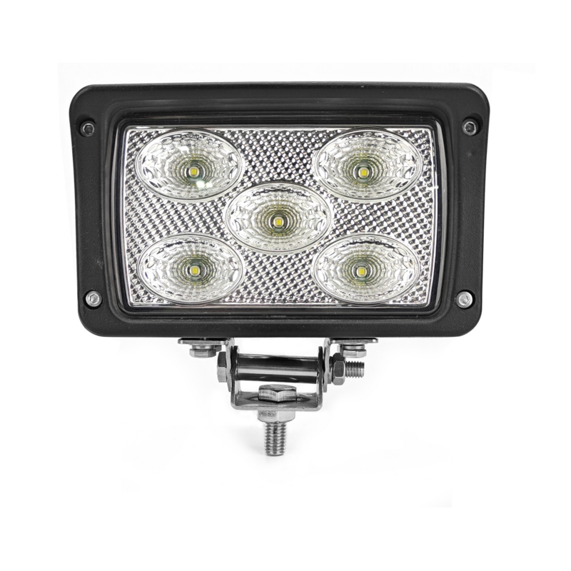 Faro lavoro led rettangolare 10-36V DC, 50W, 4000LM, raggio ampio/largo, 5 LED