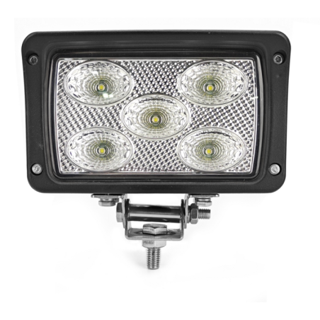 Faro lavoro led rettangolare 10-36V DC, 50W, 4000LM, raggio ampio/largo, 5 LED