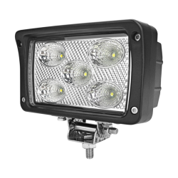 Faro lavoro led rettangolare 10-36V DC, 50W, 4000LM, raggio ampio/largo, 5 LED