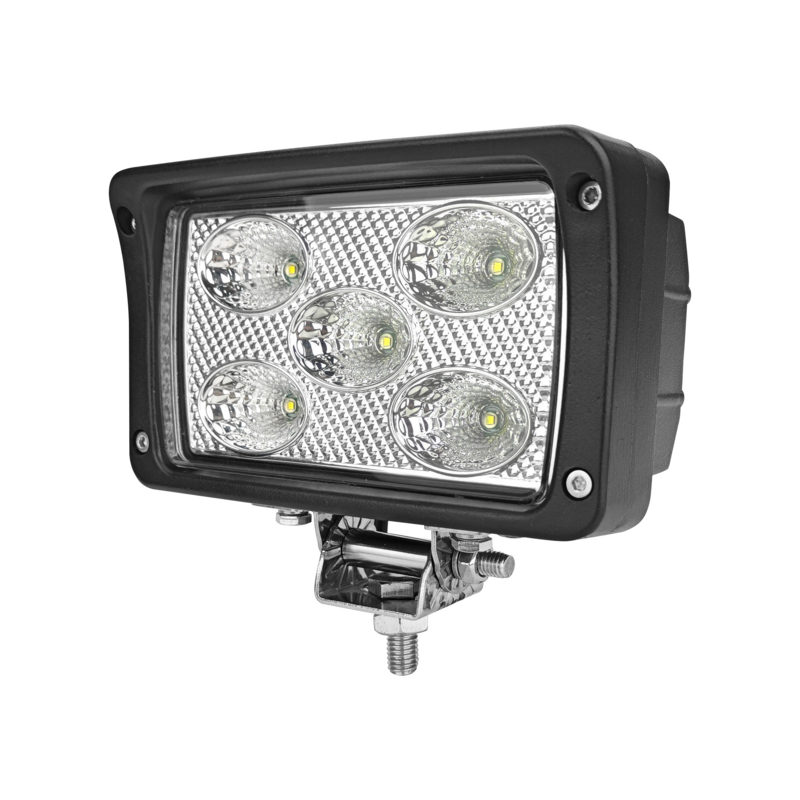 Faro lavoro led rettangolare 10-36V DC, 50W, 4000LM, raggio ampio/largo, 5 LED