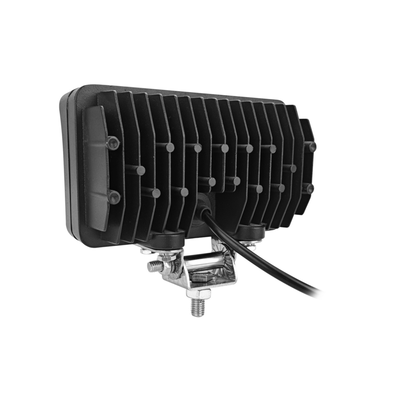 Faro lavoro led rettangolare 10-36V DC, 50W, 4000LM, raggio ampio/largo, 5 LED
