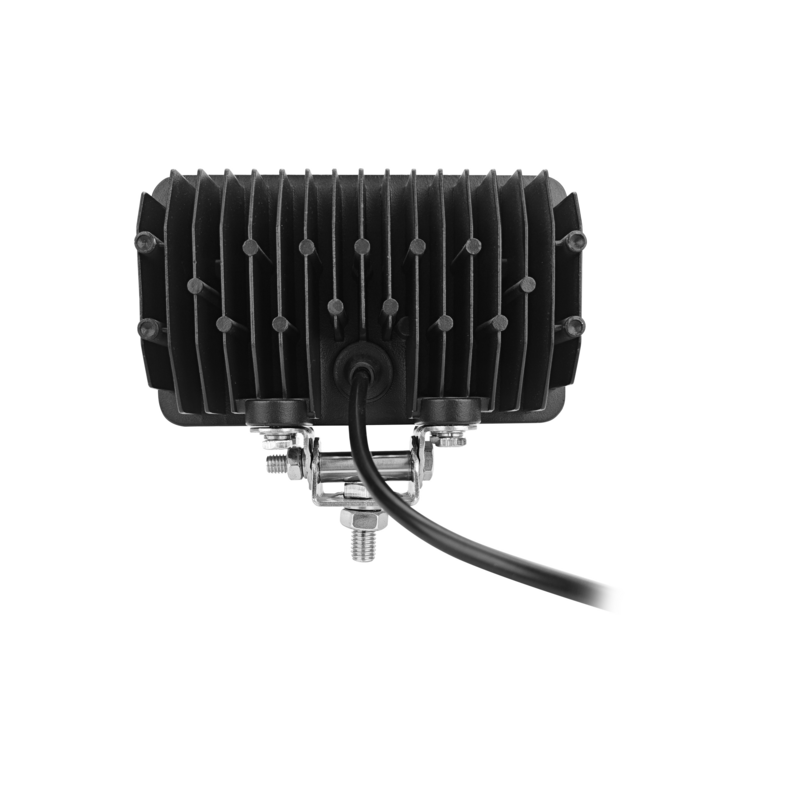 Faro lavoro led rettangolare 10-36V DC, 50W, 4000LM, raggio ampio/largo, 5 LED