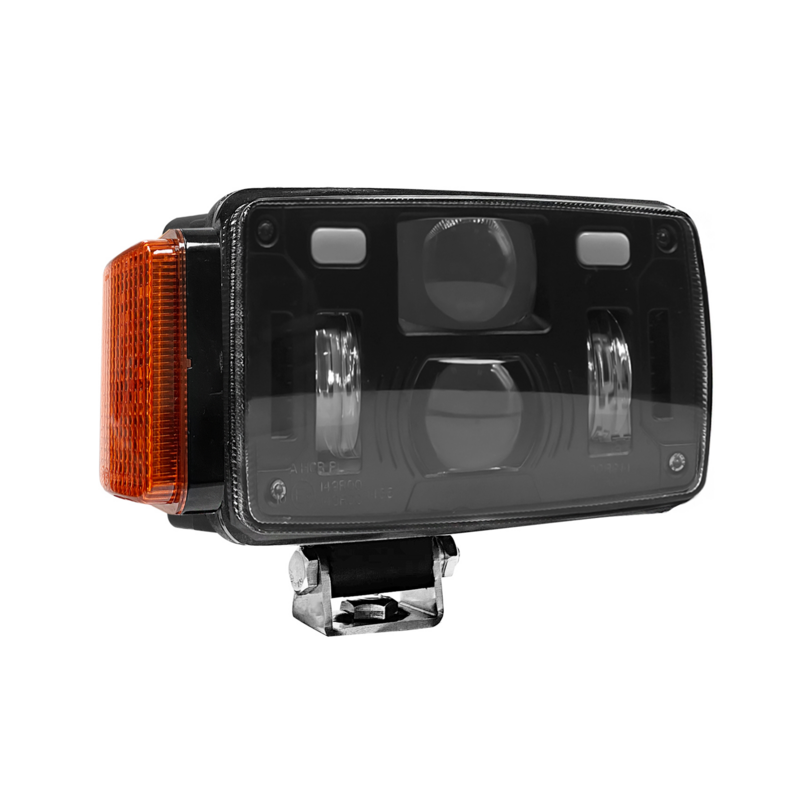 Proiettore a LED 10-30 V con freccia movibile e 4 posizioni di montaggio