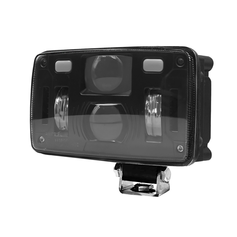 Proiettore a LED 10-30 V con freccia movibile e 4 posizioni di montaggio