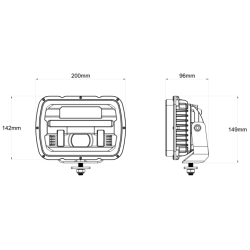 Proiettore a LED lente riscaldata e freccia sequenziale, compatibile con CASE IH, FIAT, New Holland