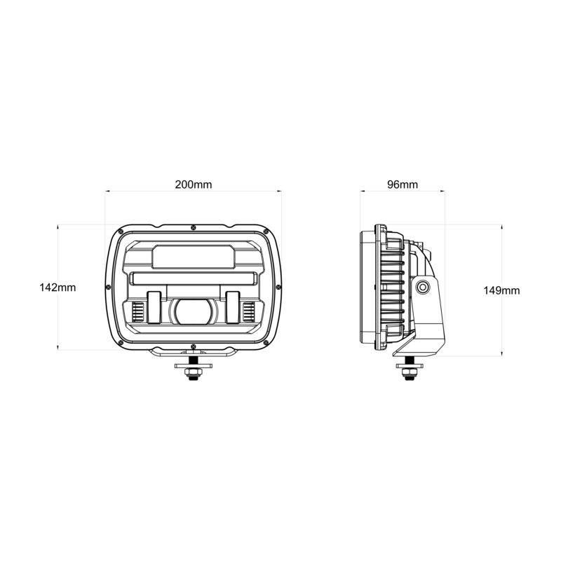 Proiettore a LED lente riscaldata e freccia sequenziale, compatibile con CASE IH, FIAT, New Holland