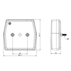 Fanale direzione-posizione LED dx-sx 12V