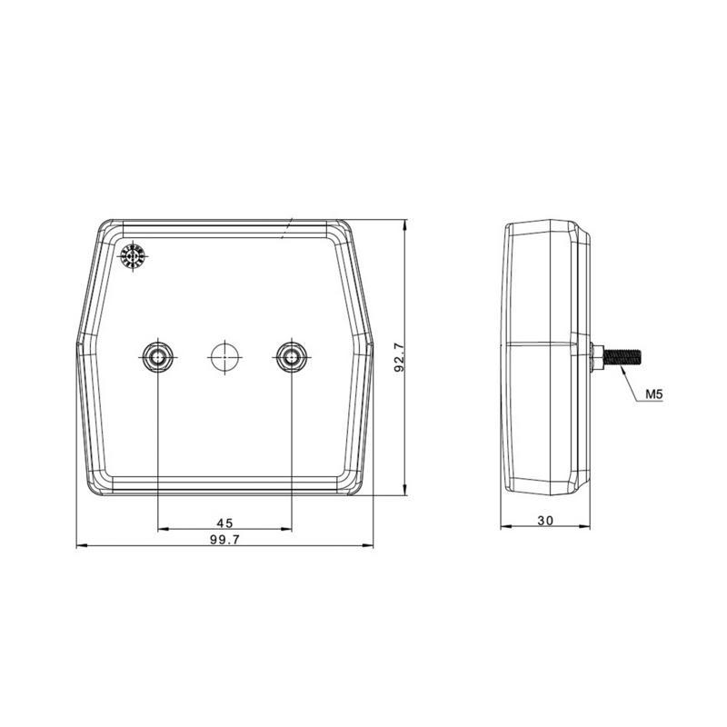 Fanale direzione-posizione LED dx-sx 12V