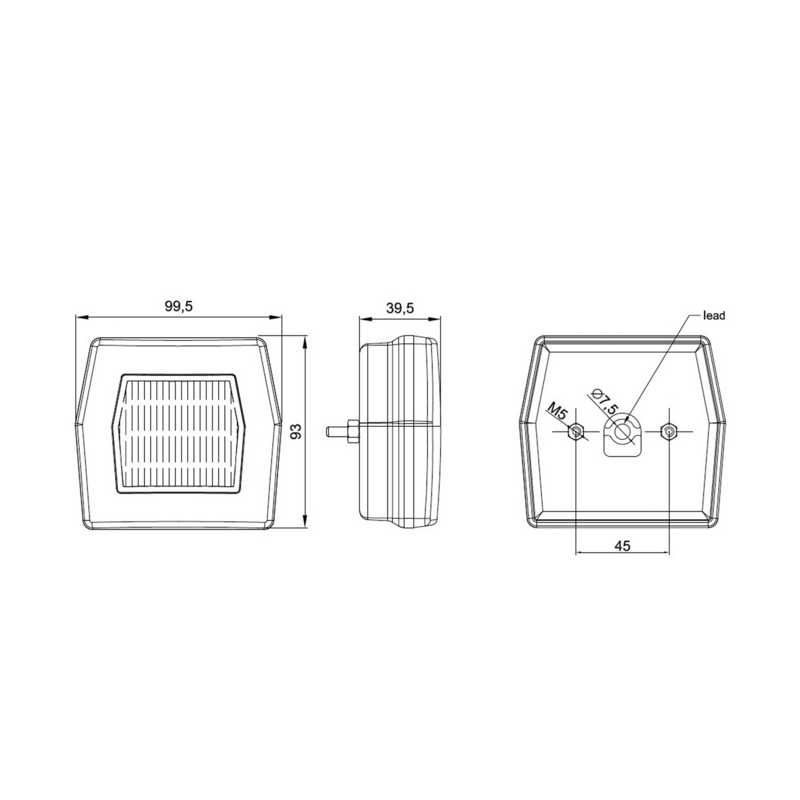 Fanale direzione-posizione LED dx-sx 12-24V