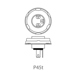 Lampadina alogena H4 12V 60/55W P45t