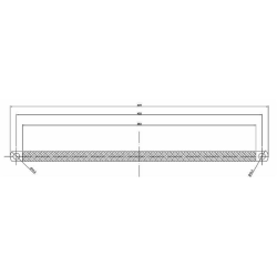 TRECCIA  DI MASSA FLESSIBILE IN RAME 400 MM, SEZIONE 16 MM², FORI Ø 10,5 MM