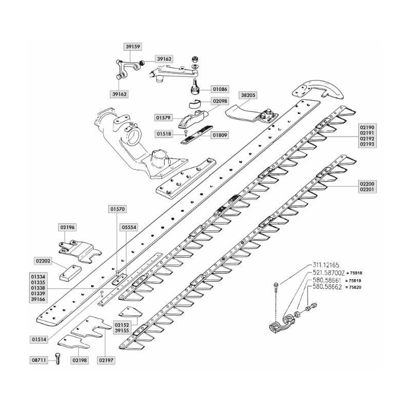 PERNO ORIGINALE BCS 52448920