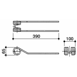DENTE GIRELLO ADATTABILE A FONTANESI SECONDO TIPO