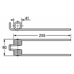 MOLLA RANGHINATORE ADATTABILE FONTANESI Ø FILO 6MM