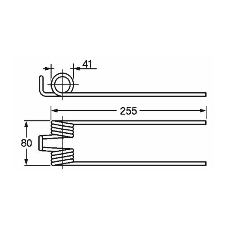 MOLLA RANGHINATORE ADATTABILE FONTANESI Ø FILO 6MM
