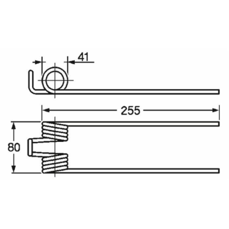 MOLLA RANGHINATORE ADATTABILE FONTANESI Ø FILO 6MM