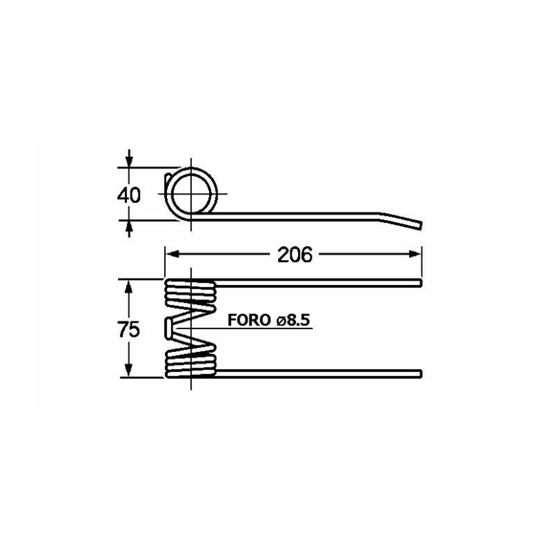 DENTE PER PRESSA ADATTABILE CLAAS