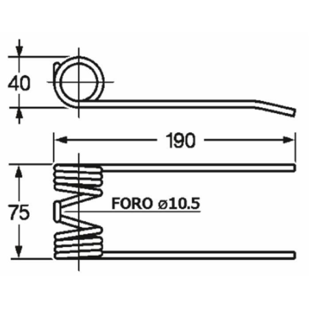 DENTE ROTOPRESSA ADATTABILE CLAAS
