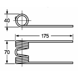 DENTE ROTOPRESSA ADATTABILE JOHN DEERE REF.CC21386