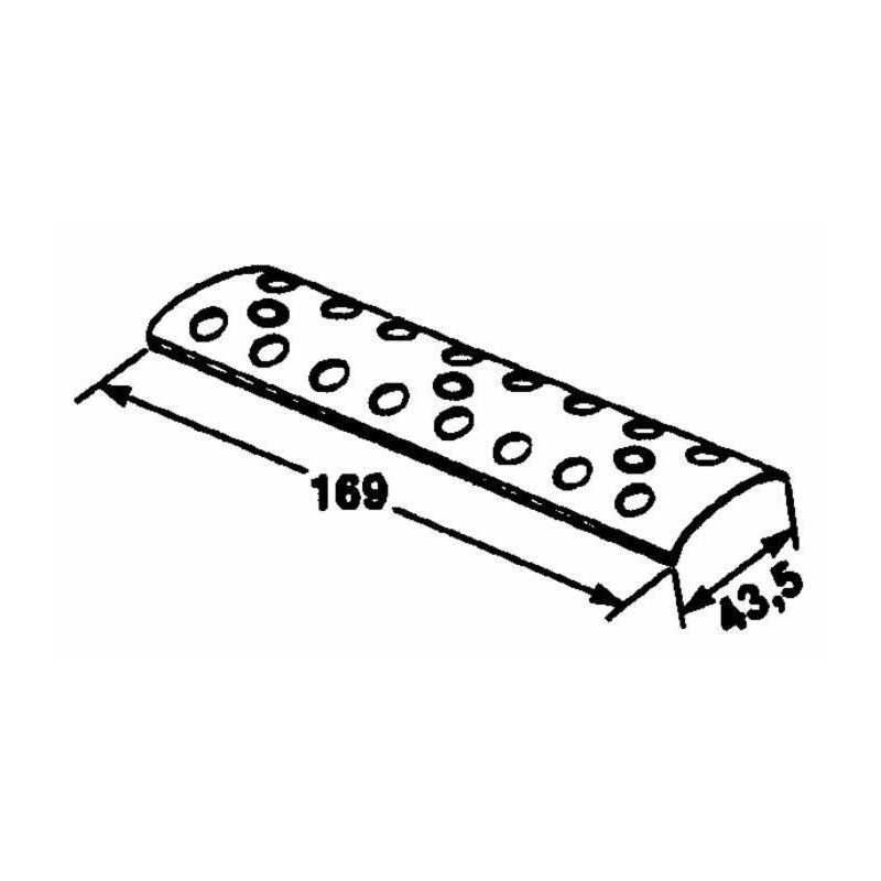 PIASTRA ESTERNA PER CINGHIA ROTOPRESSA 8 + 8 FORI, RETE