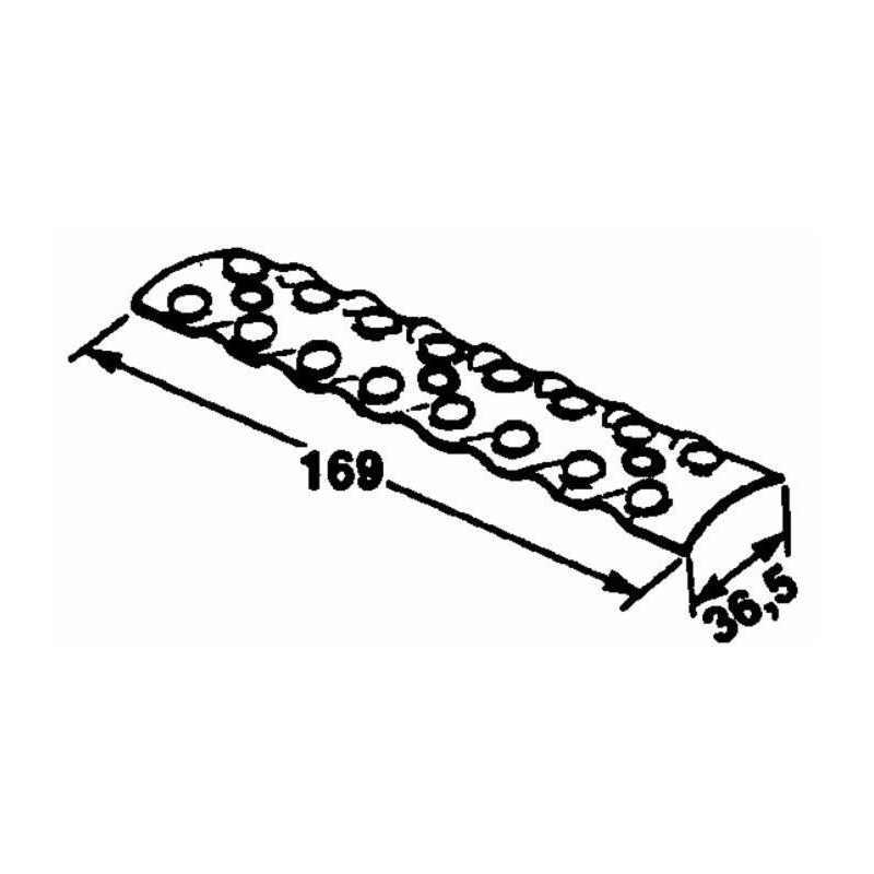 PIASTRA INTERNA PER CINGHIA ROTOPRESSA 8 + 8 FORI, RETE