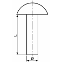 RIBATTINO TESTA TONDA 5,2 X 13