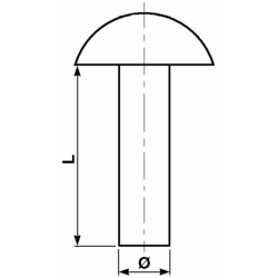RIBATTINO TESTA TONDA 5,2 X 24