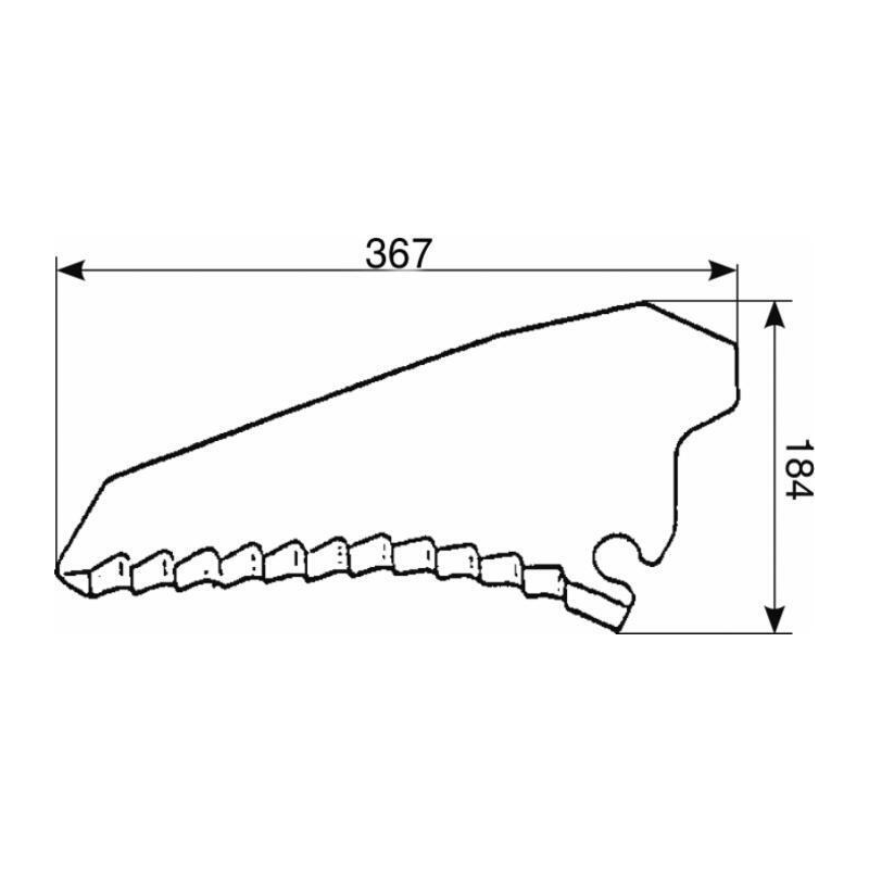COLTELLO PER CARRO AUTOCARICANTE ADATTABILE KRONE