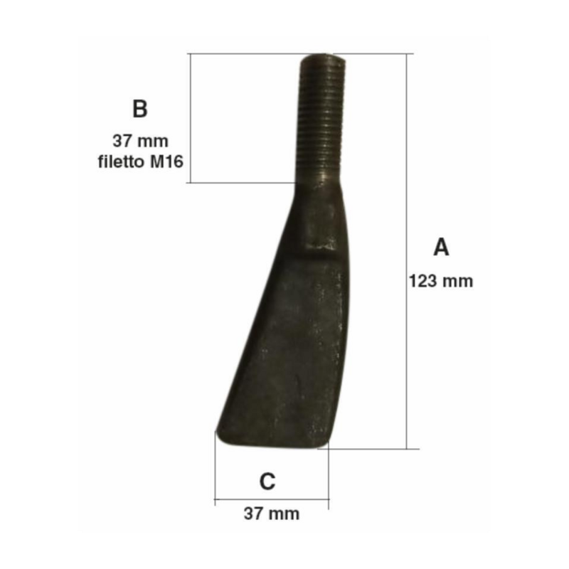 Dente battitore adattabile a mietitrebbia John Deere ref. Z10572