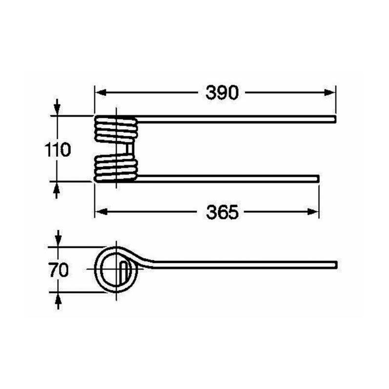 DENTE GIRELLO KUHN 58740600 SX