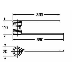 DENTE GIRELLO KUHN 58740700 DX