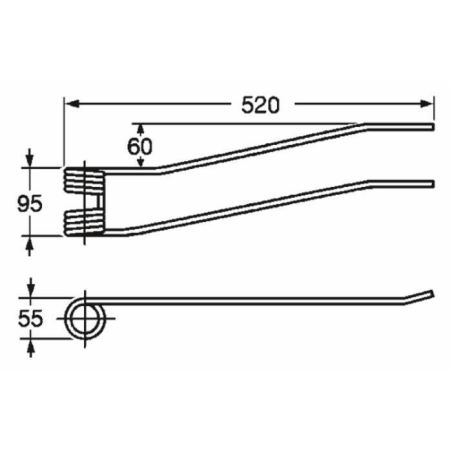 DENTE GIROANDANATORE ADATTABILE ACMA-FAIMA, DESTRO