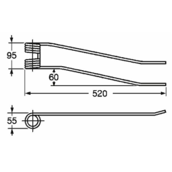 DENTE GIROANDANATORE ADATTABILE ACMA-FAIMA, SINISTRO