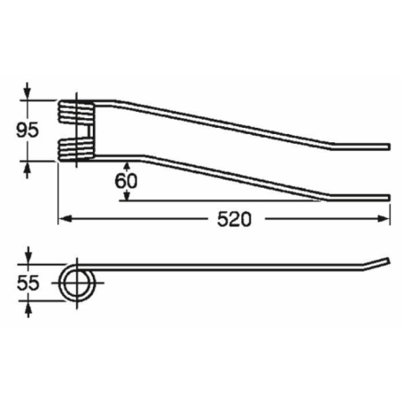 DENTE GIROANDANATORE ADATTABILE ACMA-FAIMA, SINISTRO