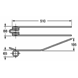 DENTE GIRANDATORE ADATTABILE BCS CORTO