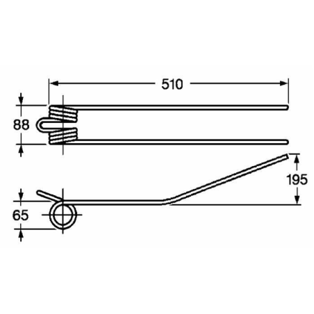 DENTE GIRANDATORE ADATTABILE BCS CORTO
