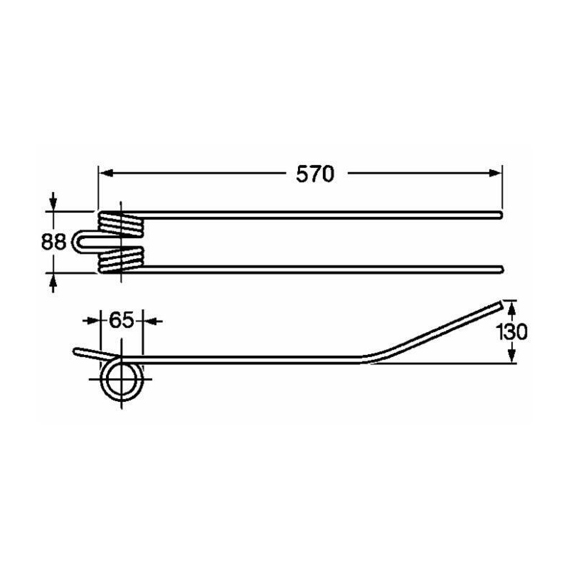 DENTE GIRANDATORE ADATTABILE BCS LUNGO