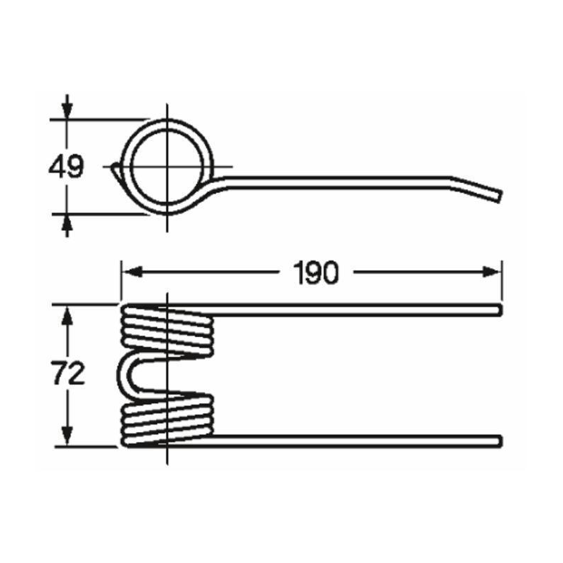 DENTE PICK-UP ADATTABILE HESSTON REF. 700716132