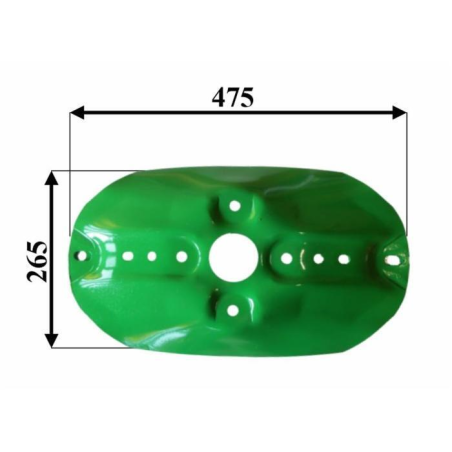 DISCO OVALE ADATTABILE JOHN DEERE RIF. AE70632