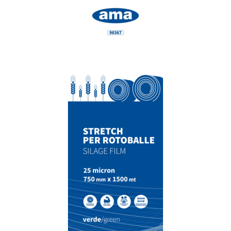 FILM 0,75X1500M 25 MICRON VERDE