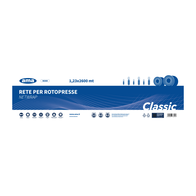 RETE ROTOPRESSA AMA 123X2600 CLASSIC 50 CATENE