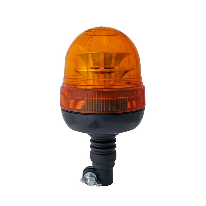 Lampeggiante a LED 12-24V base ad asta flessibile, 24 LED, 16W, IP67