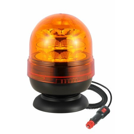 Lampeggiante a LED 12-24V base magnetica, 24 LED, 16W, IP68