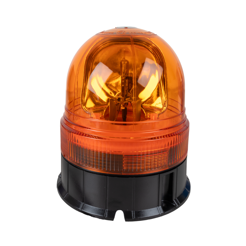 Girofaro alogeno 12V base piana, 55W, IP66