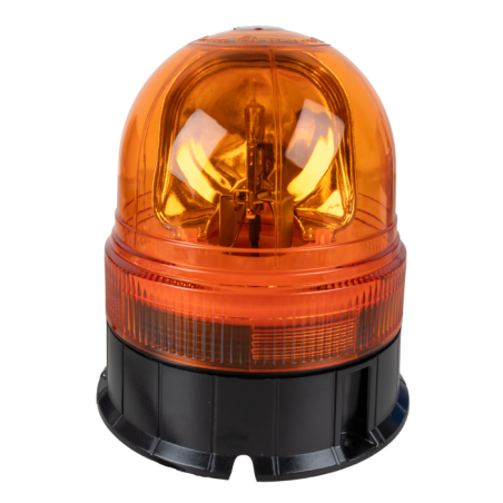 Girofaro alogeno 12V base piana, 55W, IP66