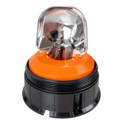 Girofaro alogeno 12V base piana, 55W, IP66